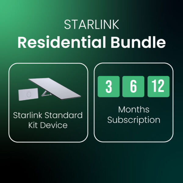 Starlink Residential Bundle (Starlink Standard Kit+Residential Subscription)