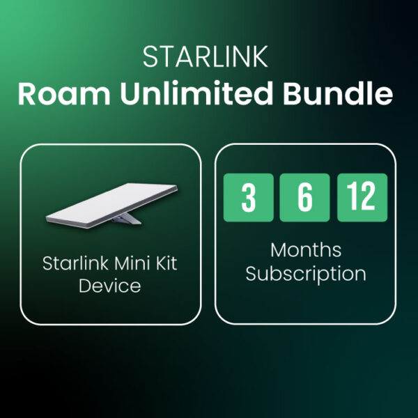 Starlink Roam Unlimited Bundle (Starlink Mini Kit+Roam Unlimited Subscription)