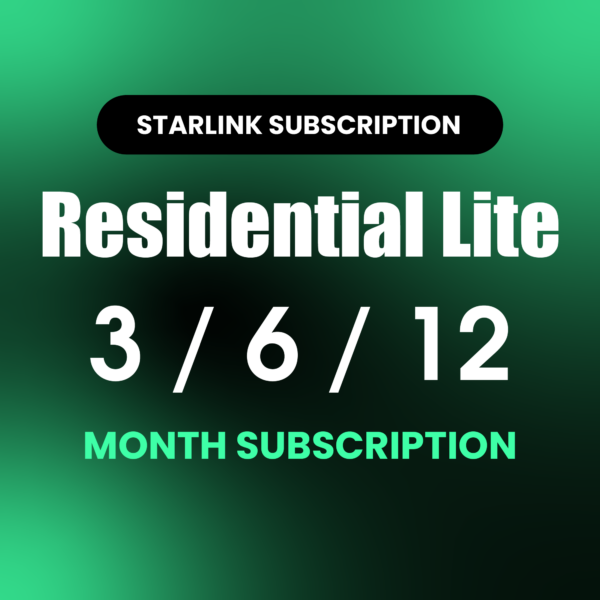 Starlink Residential Lite Subscription Package